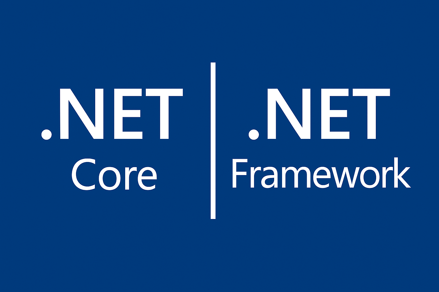 .NET Core and .NET Framework